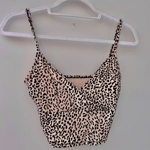 Brandy Melville Cheetah Print Crop Top